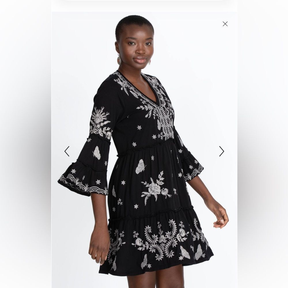 Johnny Was Arzella Knit Easy Tiered Dress size XS